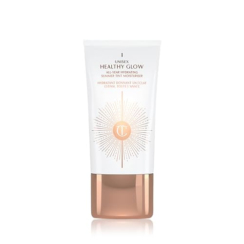 Charlotte Tilbury Unisex Healthy Glow Skin Tint - Hydrating Tinted Moisturizer Enriched with Bronzing Tan Pigments for a Natural-Looking Tan & Glowy Skin