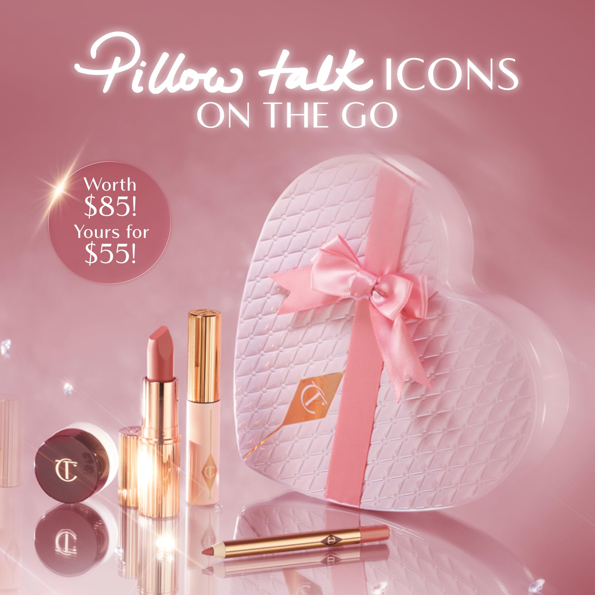 Charlotte Tilbury Pillow Talk Push Up Lashes Mascara - Lengthening Mascara with 24HR Vertical Lift Effect for Instant Volume, Length & Definition - Smudge-Proof Formula