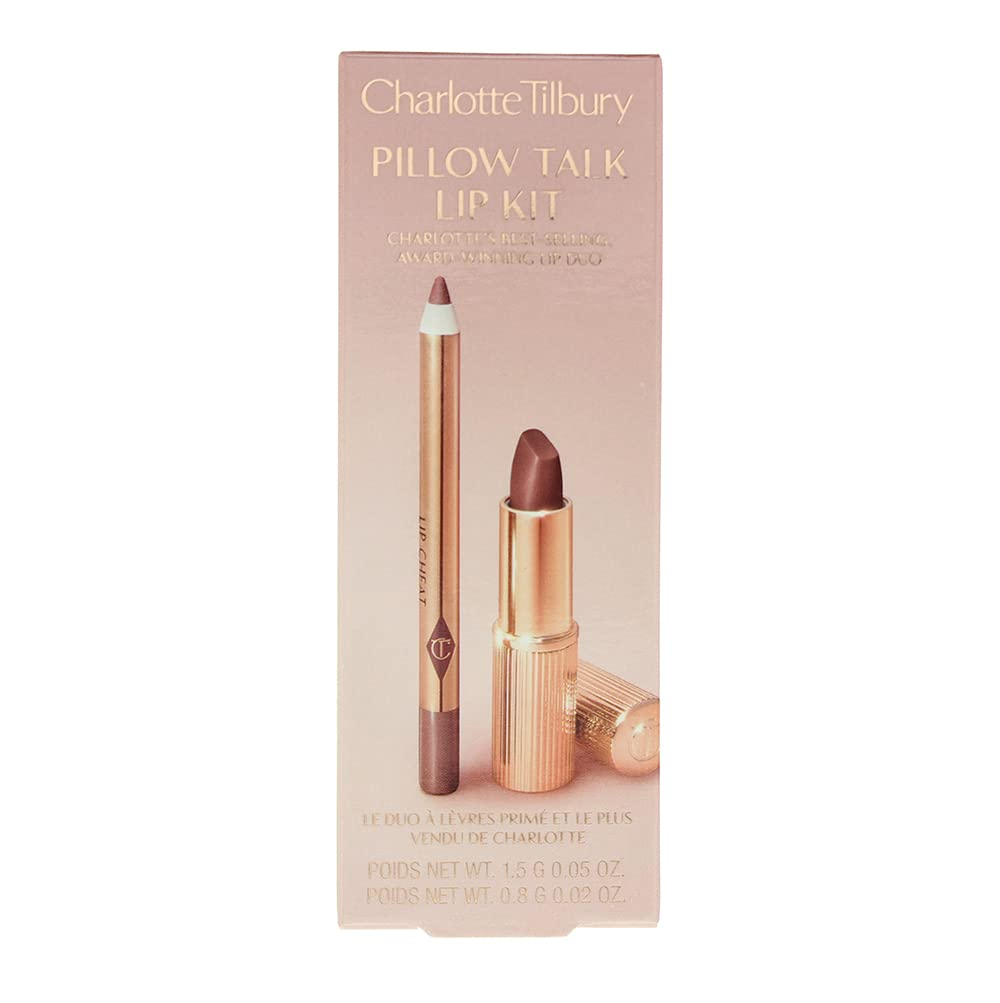 Charlotte Tilbury Pillow Talk Lip Kit 2 Piece Gift Set: Lip Liner 0.8g - Lipstick 1.5g